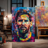 Immagine MESSI VIBES su tela | Struttura dipinta